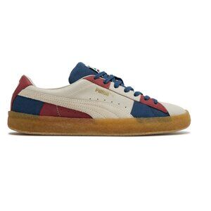 NWT PUMA SUEDE CREPE PATCH IN PEYOTE/INTENSE BLUE/INTENSE RED IN 4.5M